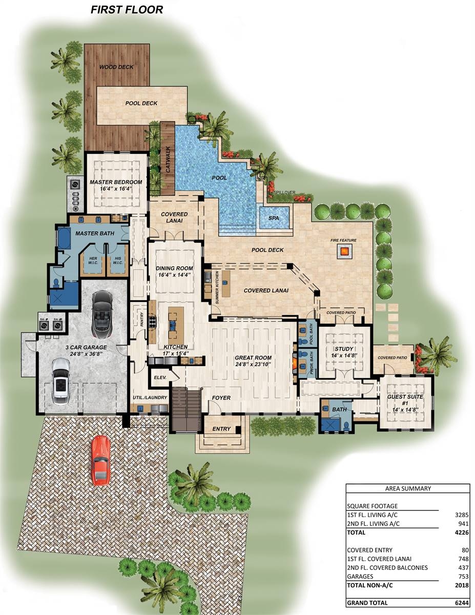 Luxury Two Story Modern Style House Plan 9089 Plan 9089