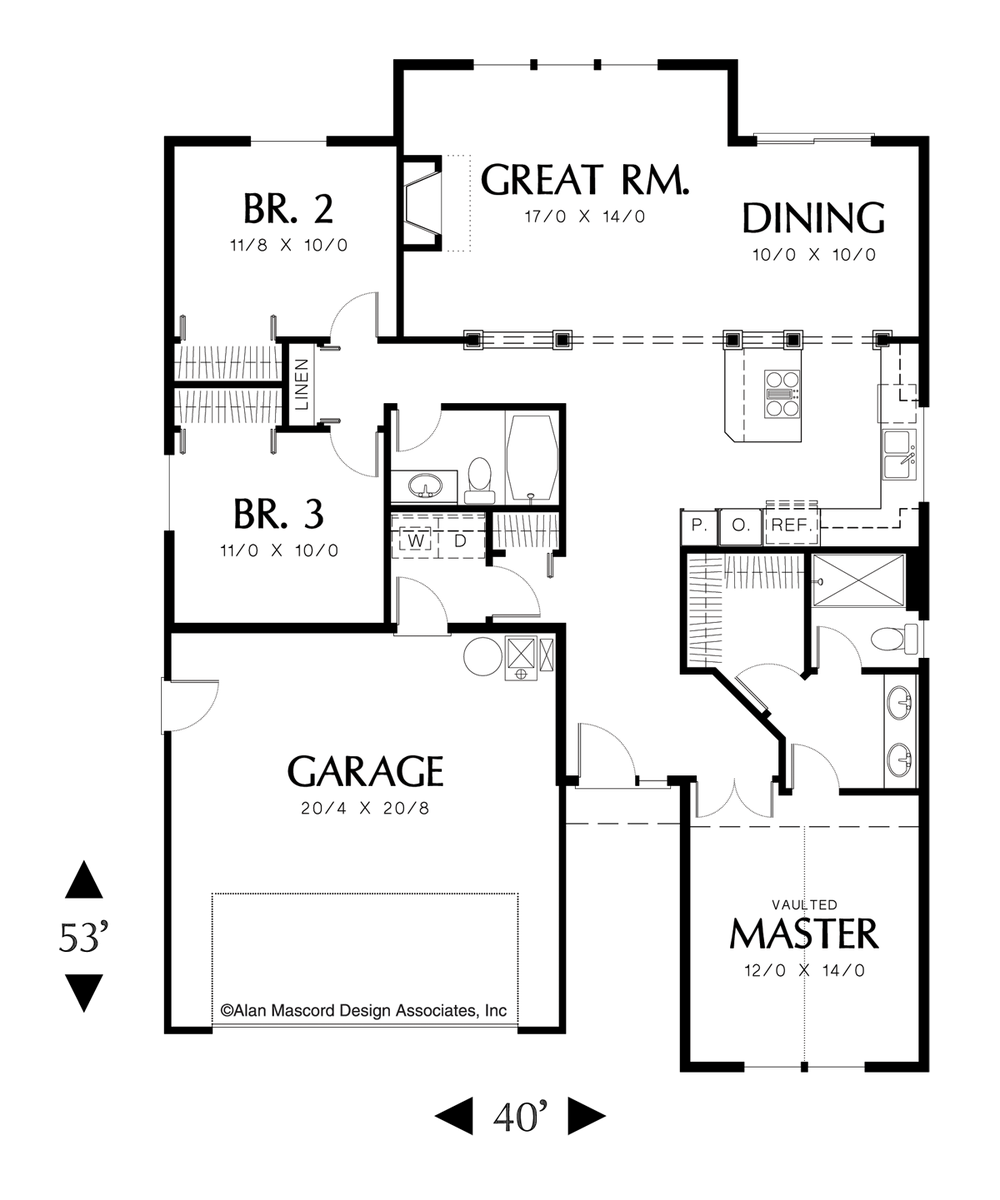 Maddox Open Floor Plan In Split Bedroom Design 1463 Sq Ft