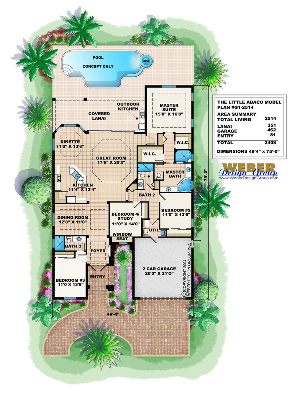 Mediterranean House Plan One Story Home Floor Plan For Narrow Lot Mediterranean House Plan One Story Home Floor Plan For Narrow Lot