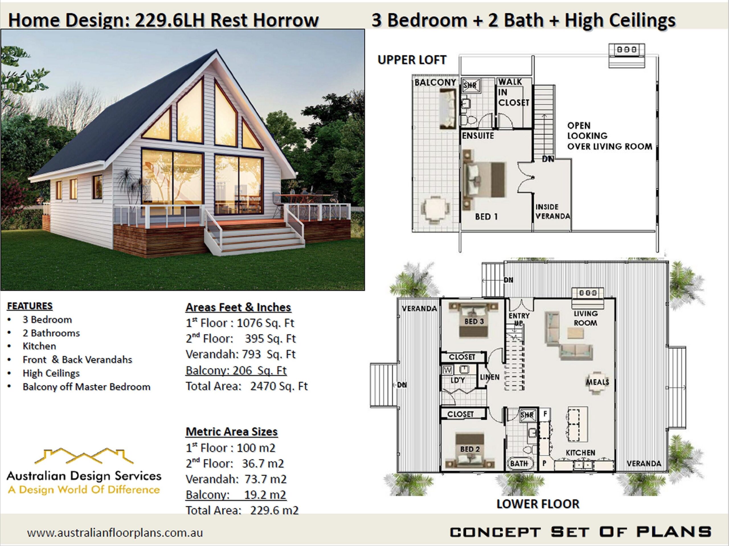 3 Bedroom Cottage House Plans