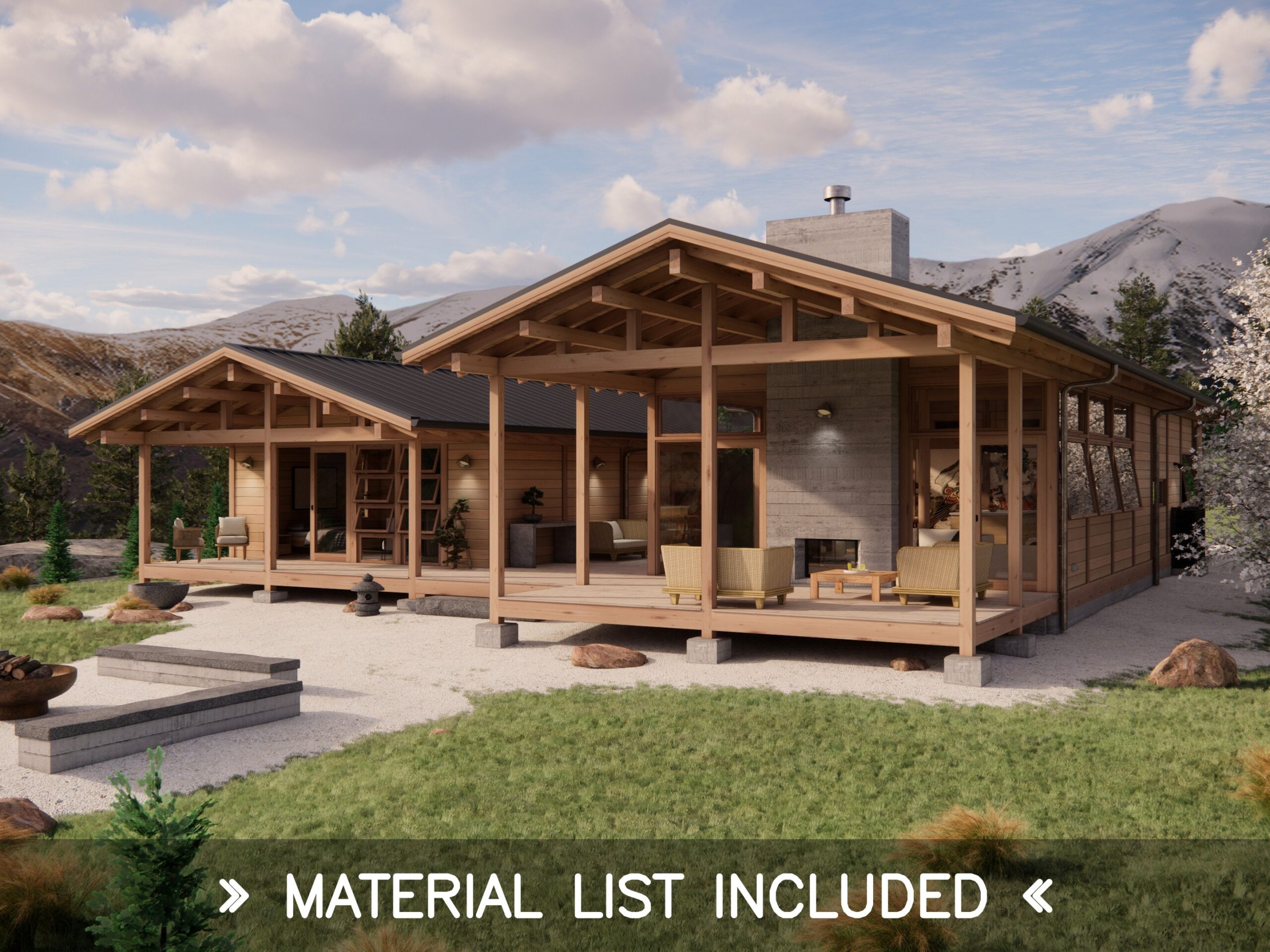 Modern Dog Trot House Plans Etsy Modern Dog Trot House Plans Etsy