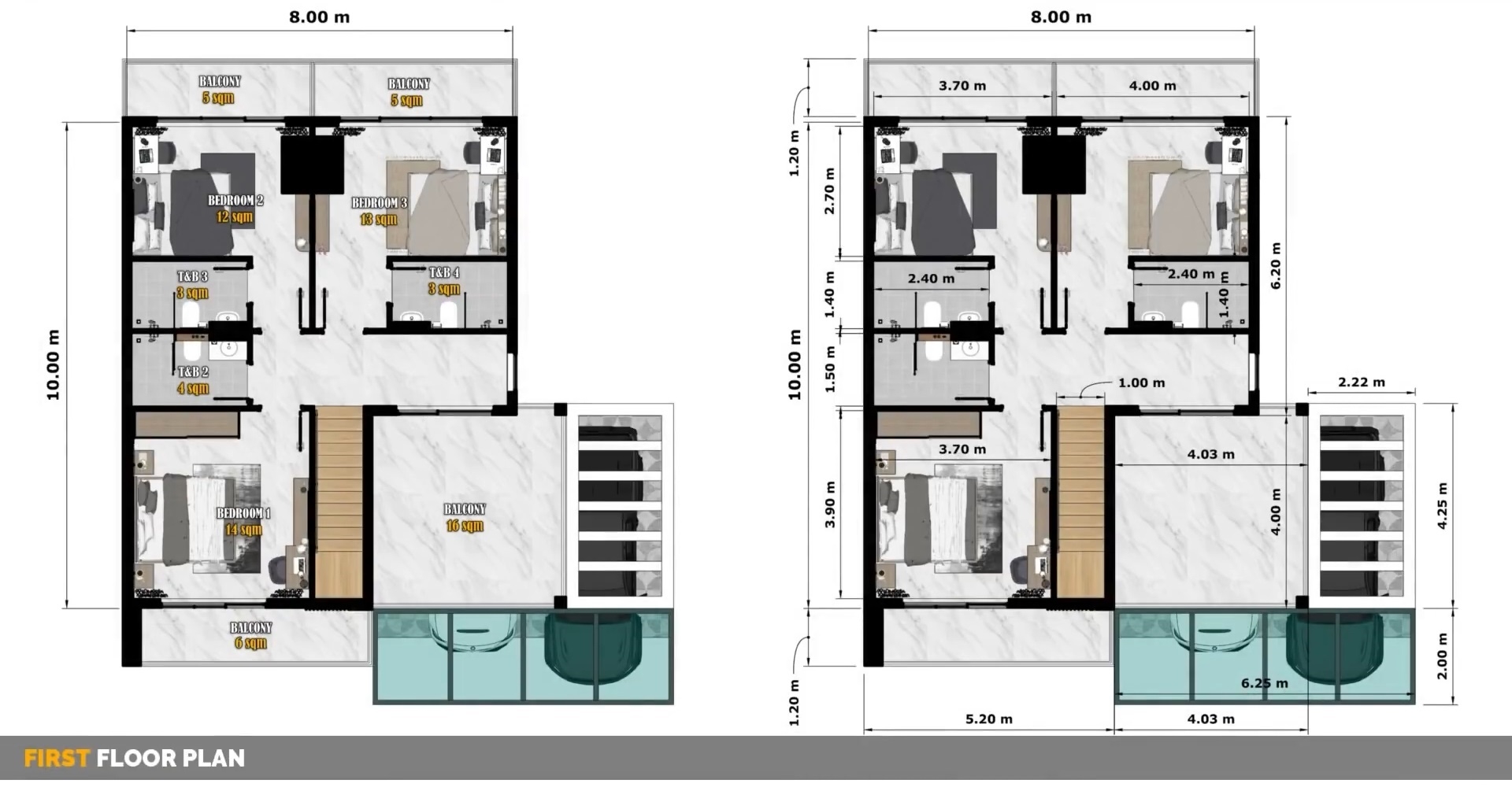 Modern House Design 8x10 M 2 Storey House With 3 Bedrooms House Modern House Design 8x10 M 2 Storey House With 3 Bedrooms House