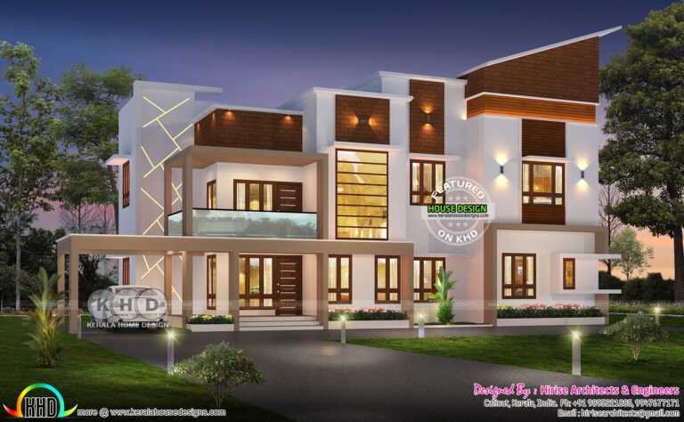 Modern Style 6 BHK 2500 Sq ft House Kerala Home Design And Floor 