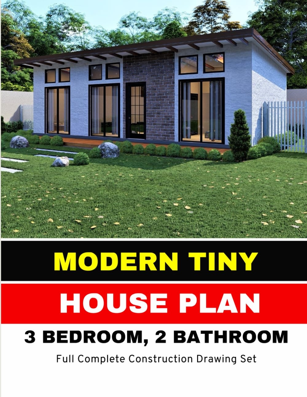 Modern Tiny House Plan 3 Bedroom U0026 2 Bathroom With 841 Square Feet 
