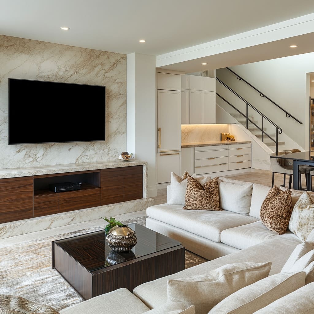 Modern U0026 Cozy Small Split Level House Living Room Ideas 