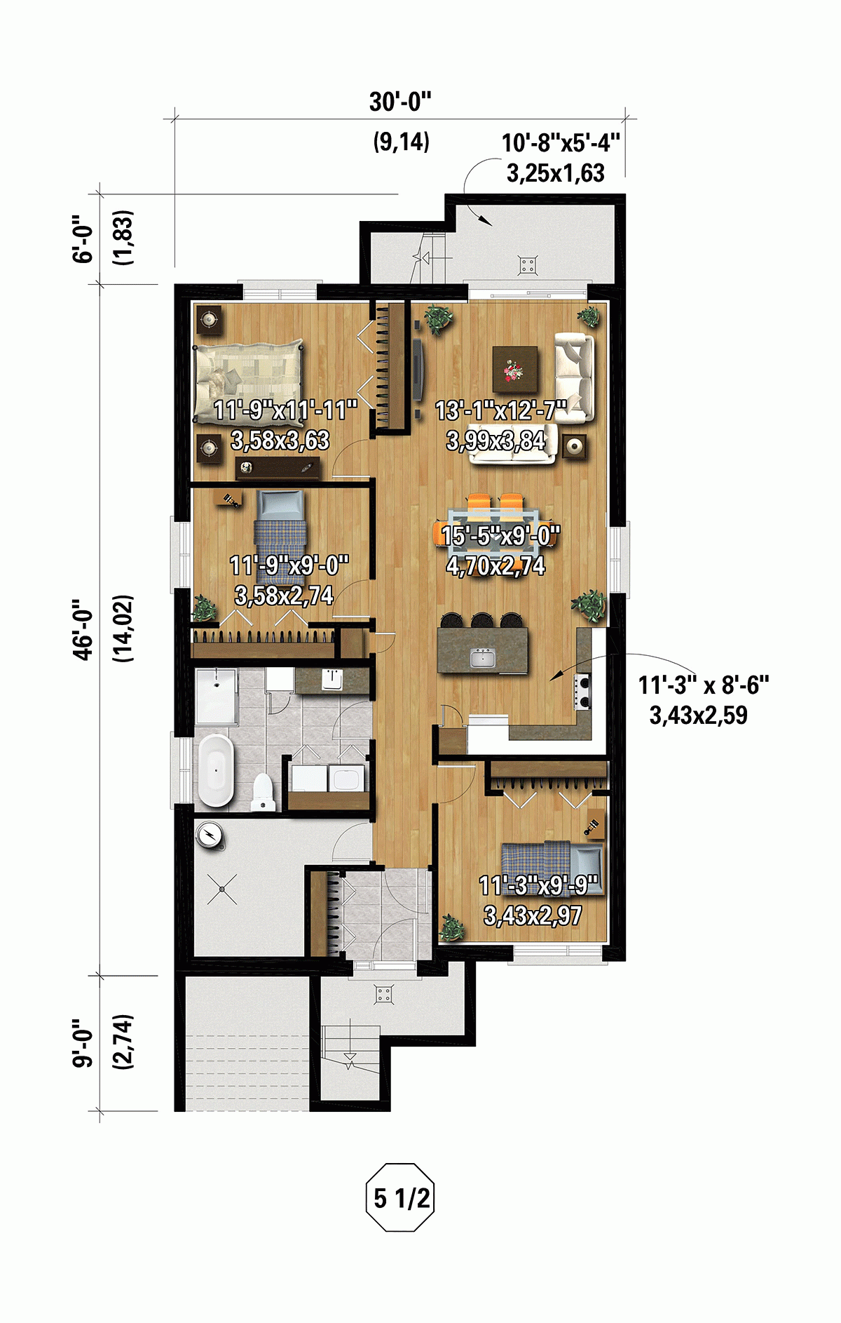 Multi Family Plan 52841 Modern Style With 4104 Sq Ft 9 Bed 3 Multi Family Plan 52841 Modern Style With 4104 Sq Ft 9 Bed 3
