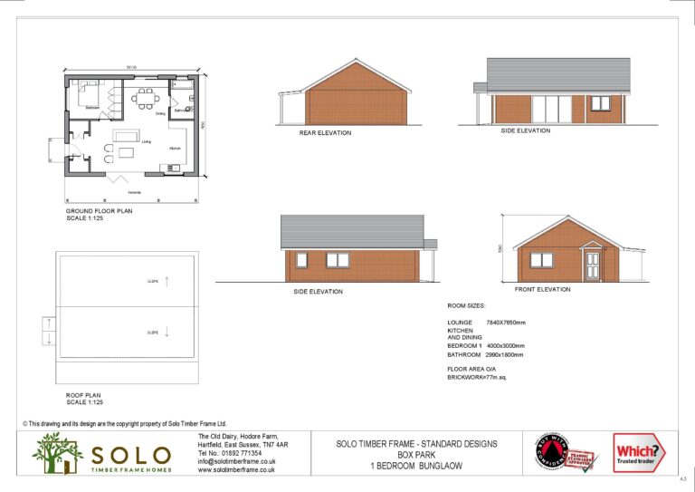 NEW DESIGN Box Park 1 Bedroom Annexe Designs Solo Timber Frame Homes