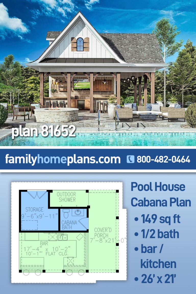 New Pool House Plans For Your Outdoor Oasis
