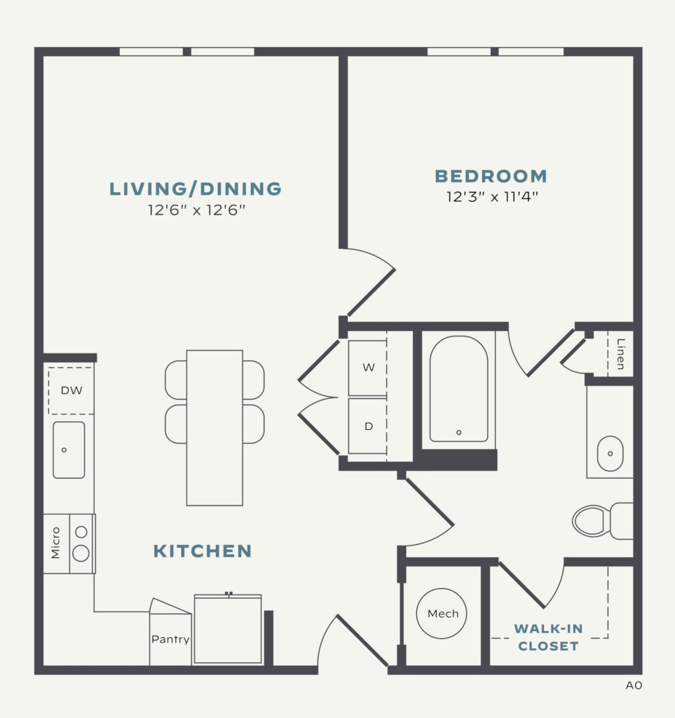 One Bedroom Luxury Floor Plan Allora Gosling One Bedroom Luxury Floor Plan Allora Gosling