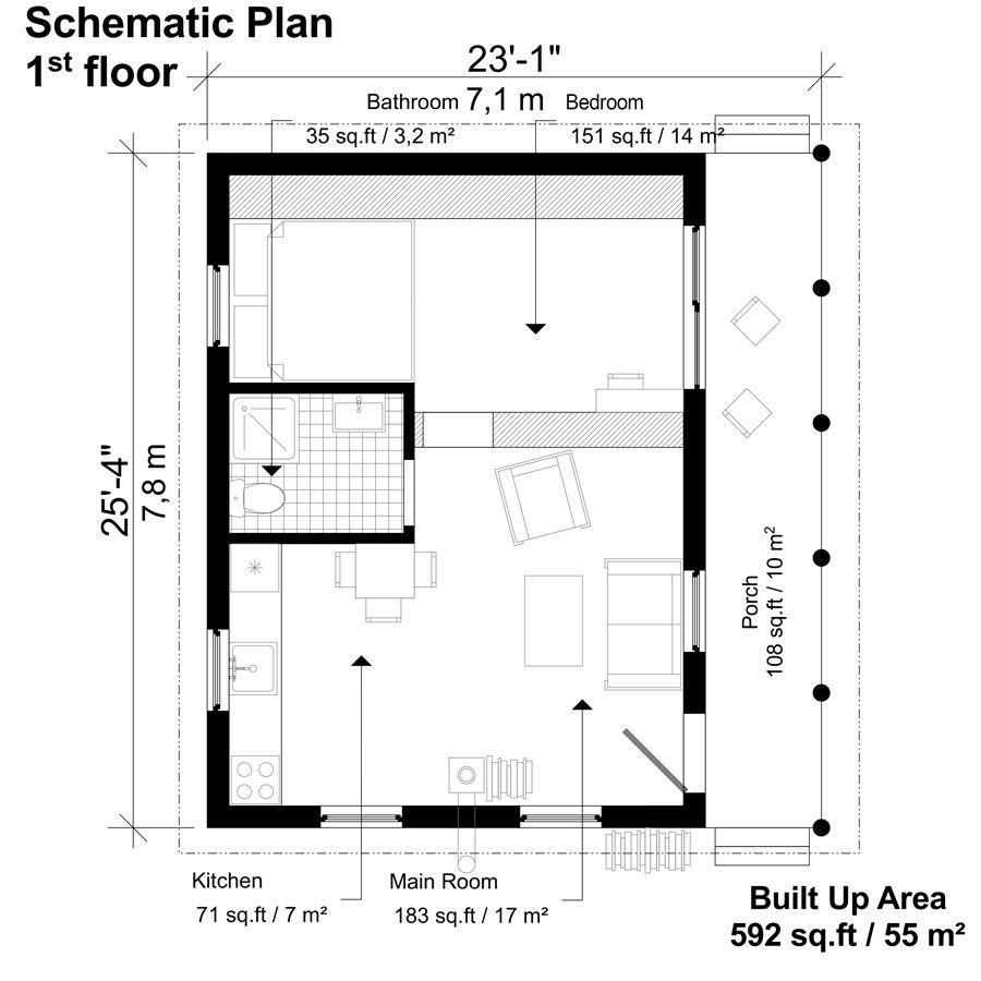 One Room Cabin Plans Madison One Room Cabin Plans Madison