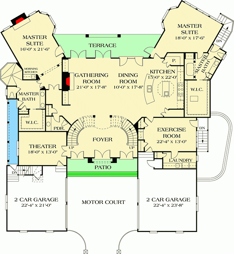 Plan 17647LV Dual Master Suites Plan 17647LV Dual Master Suites