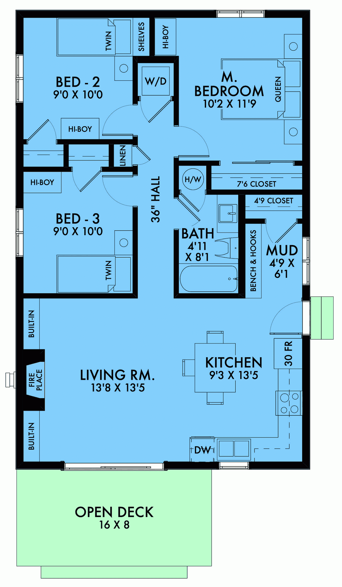 Plan 42910 Small 3 Bedroom House Plan Plan 42910 Small 3 Bedroom House Plan