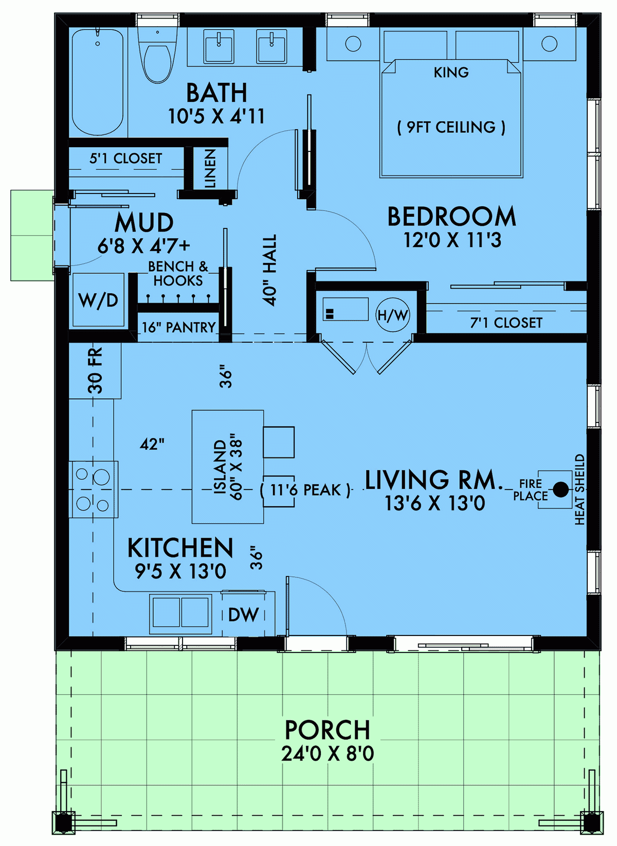 1 Bedroom House Floor Plans 1 Bedroom House Floor Plans
