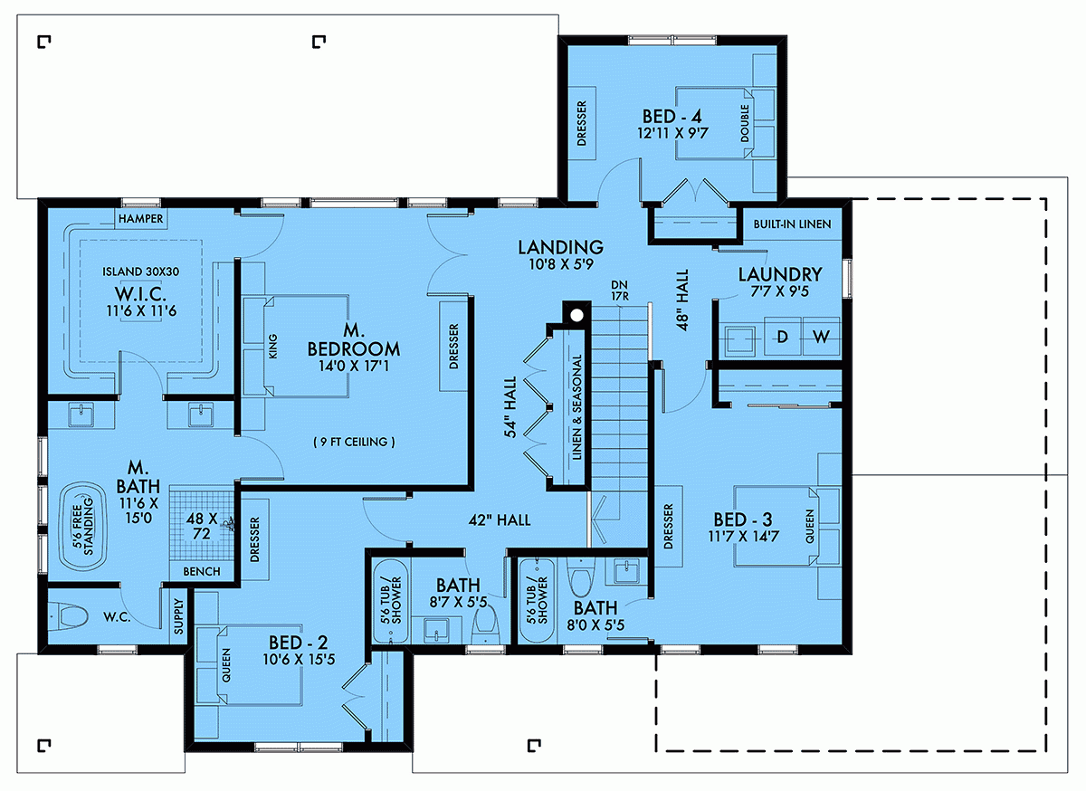 Plan 42957 Modern Farmhouse Plan With Up To 9 Bedrooms Den Plan 42957 Modern Farmhouse Plan With Up To 9 Bedrooms Den