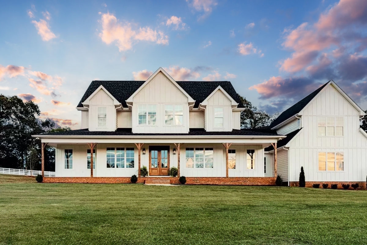 Plan 46354LA 5 Bedroom Farmhouse Plan With Optional Garage Loft