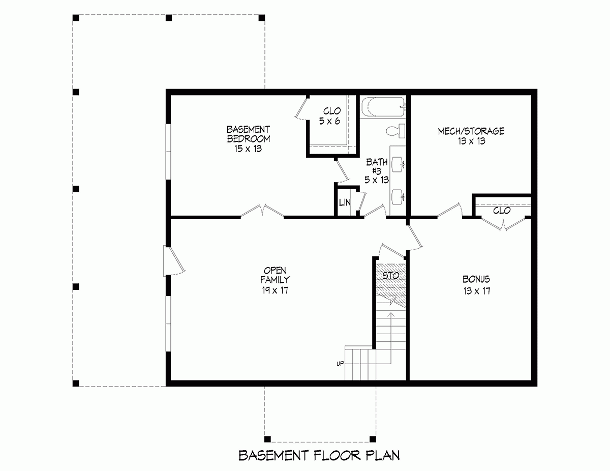 Plan 52164 Hillside House Plan With 1770 Sq Ft 4 Bedrooms 3 F