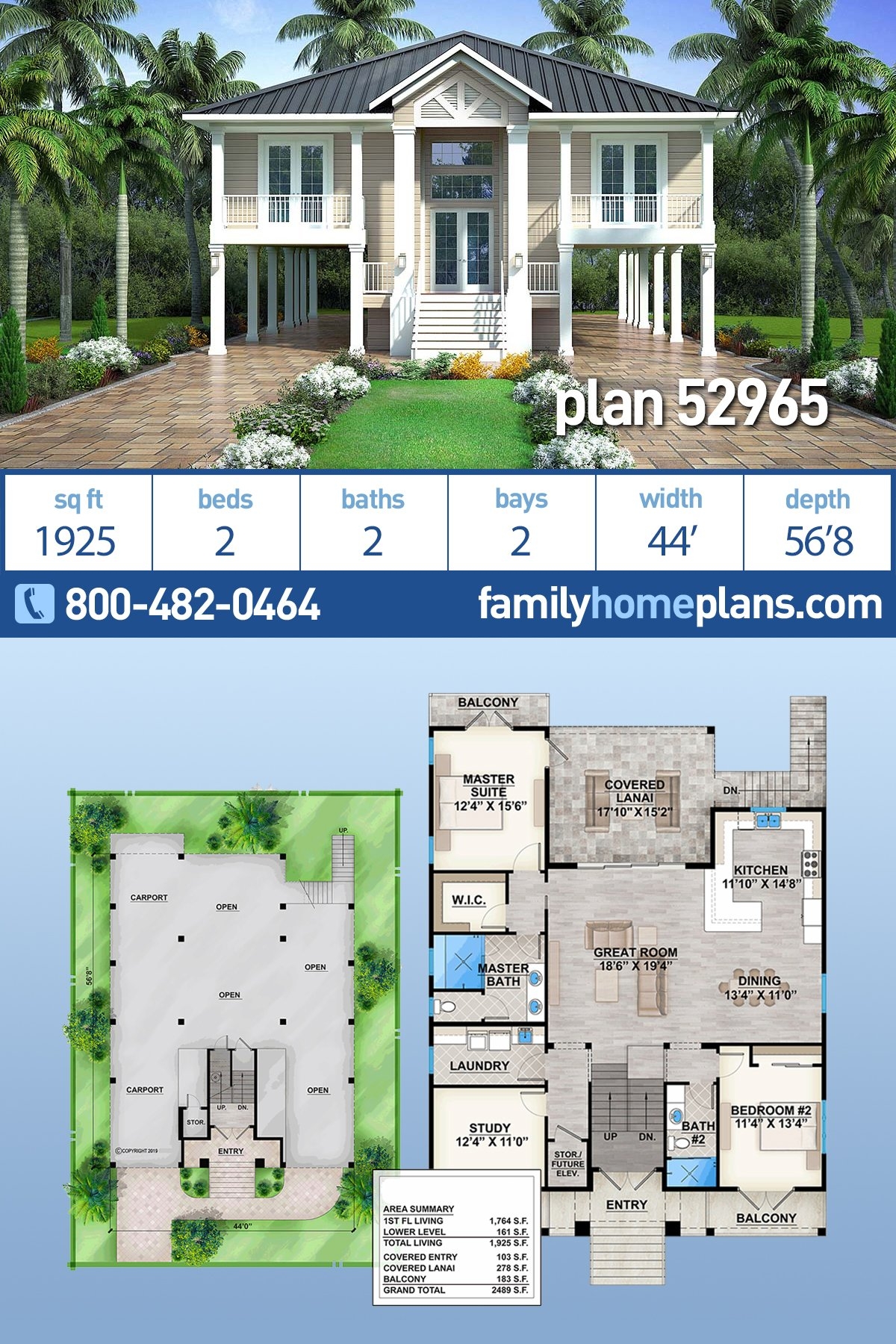 Plan 52965 Coastal House Plan With Drive Under Garage Plan 52965 Coastal House Plan With Drive Under Garage
