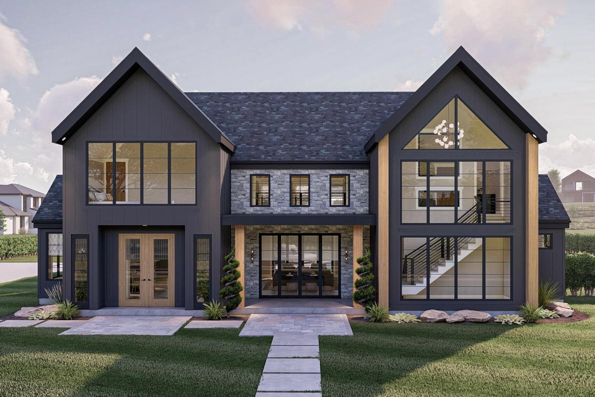 Plan 623164DJ Modern Scandinavian House Plan With 4 Beds And 2 Story Great Room 3300 Sq Ft Plan 623164DJ Modern Scandinavian House Plan With 4 Beds And 2 Story Great Room 3300 Sq Ft