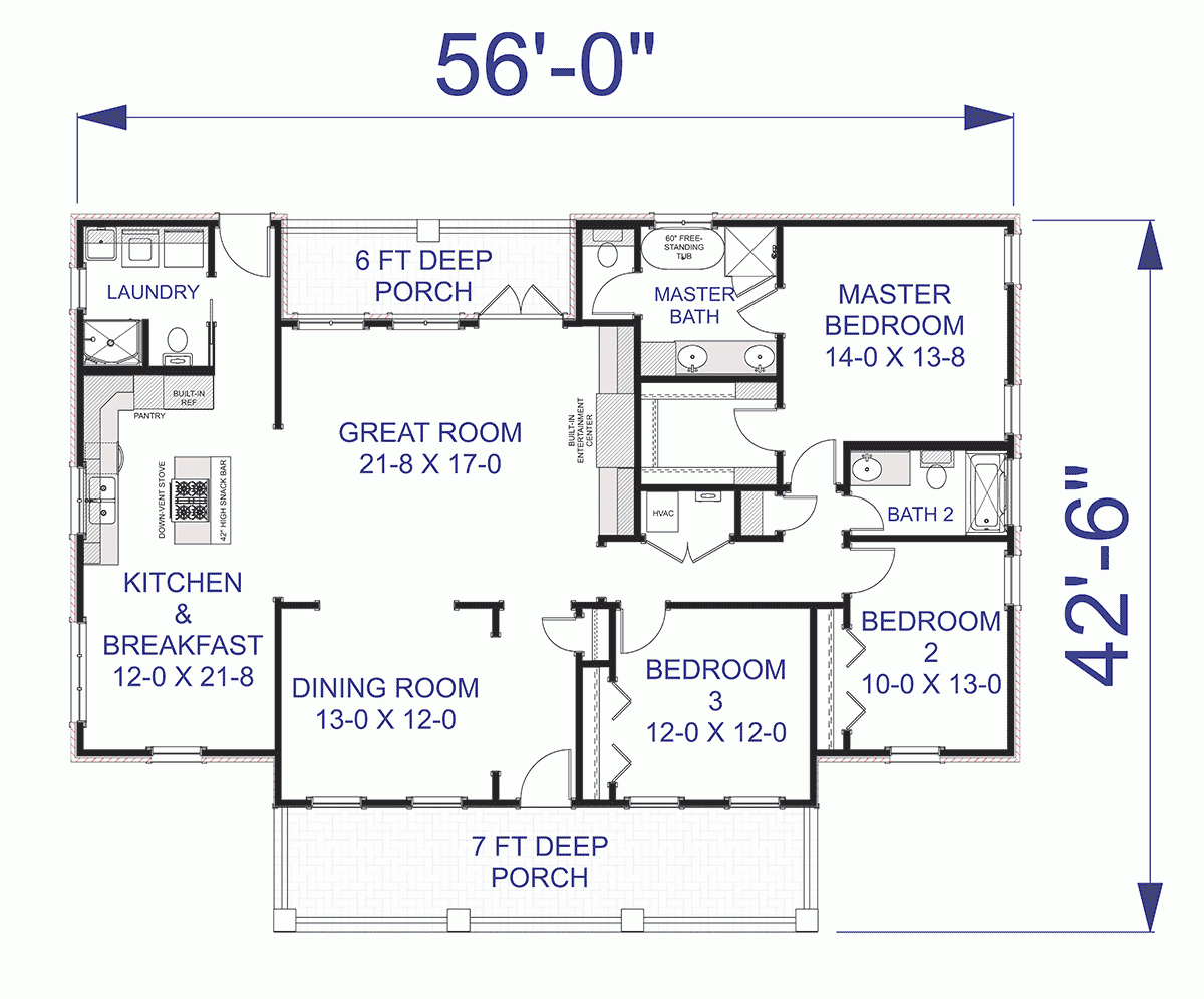 4 Bedroom No Garage House Plans 4 Bedroom No Garage House Plans