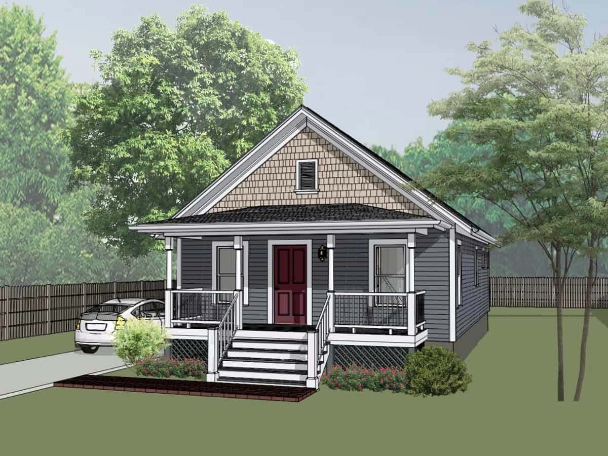Plan 75517 Bungalow Style With 2 Bed 1 Bath Plan 75517 Bungalow Style With 2 Bed 1 Bath