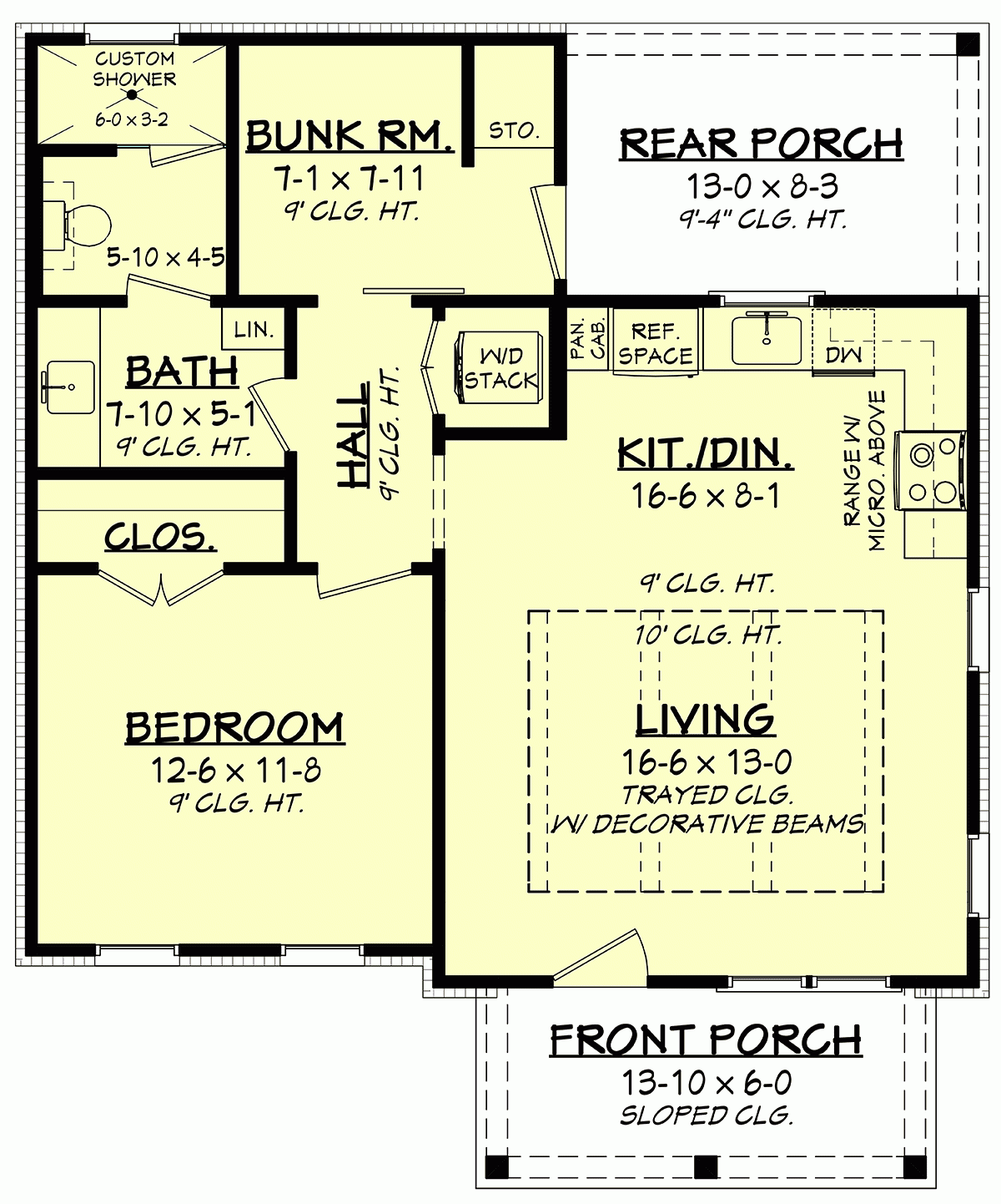 Plan 80861 Cozy Cottage Style House Plan With A Small Floor Pla Plan 80861 Cozy Cottage Style House Plan With A Small Floor Pla