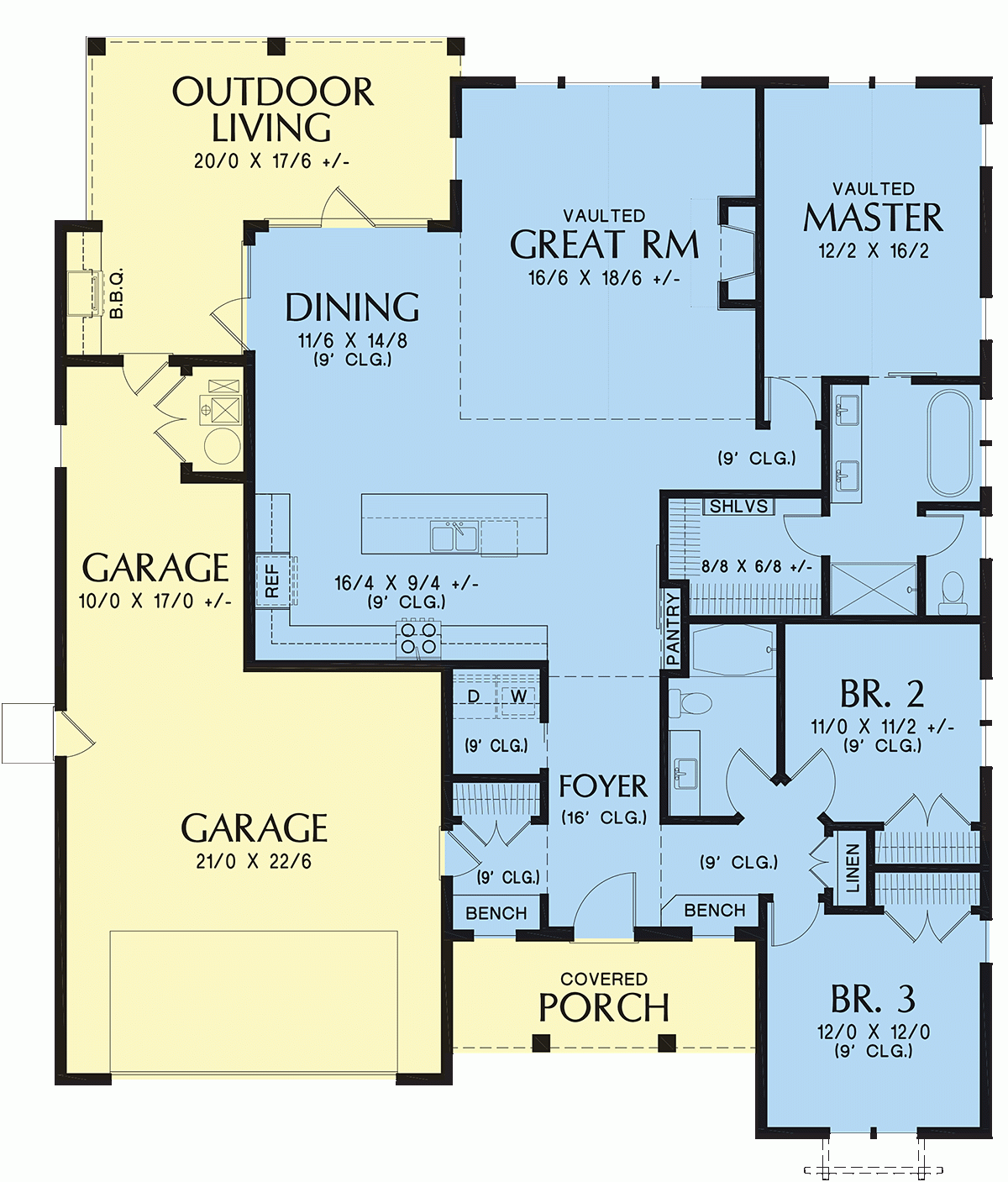 Plan 81205 Contemporary Farmhouse Plan With Optional Bonus Room