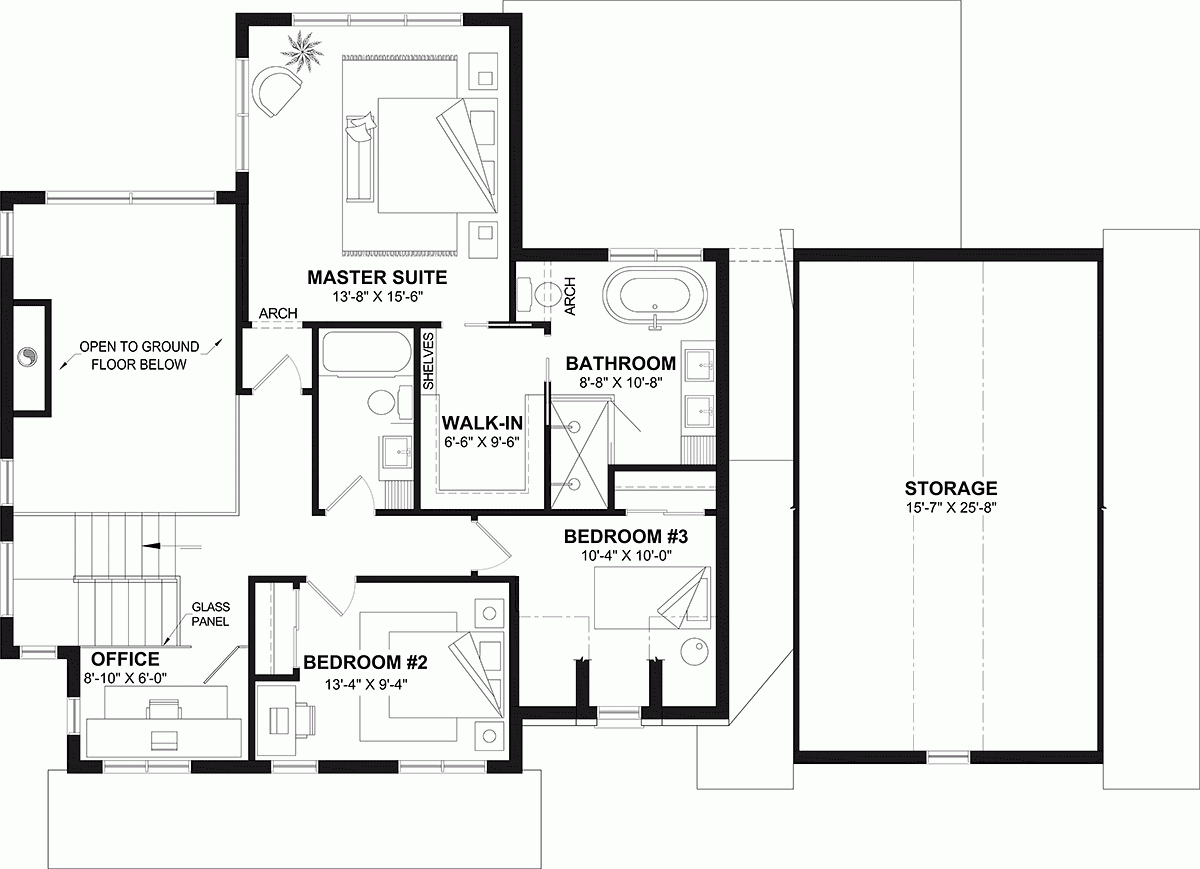 Plan 81868 Bright 3 Bedroom Home With Office And Playroom Plan 81868 Bright 3 Bedroom Home With Office And Playroom