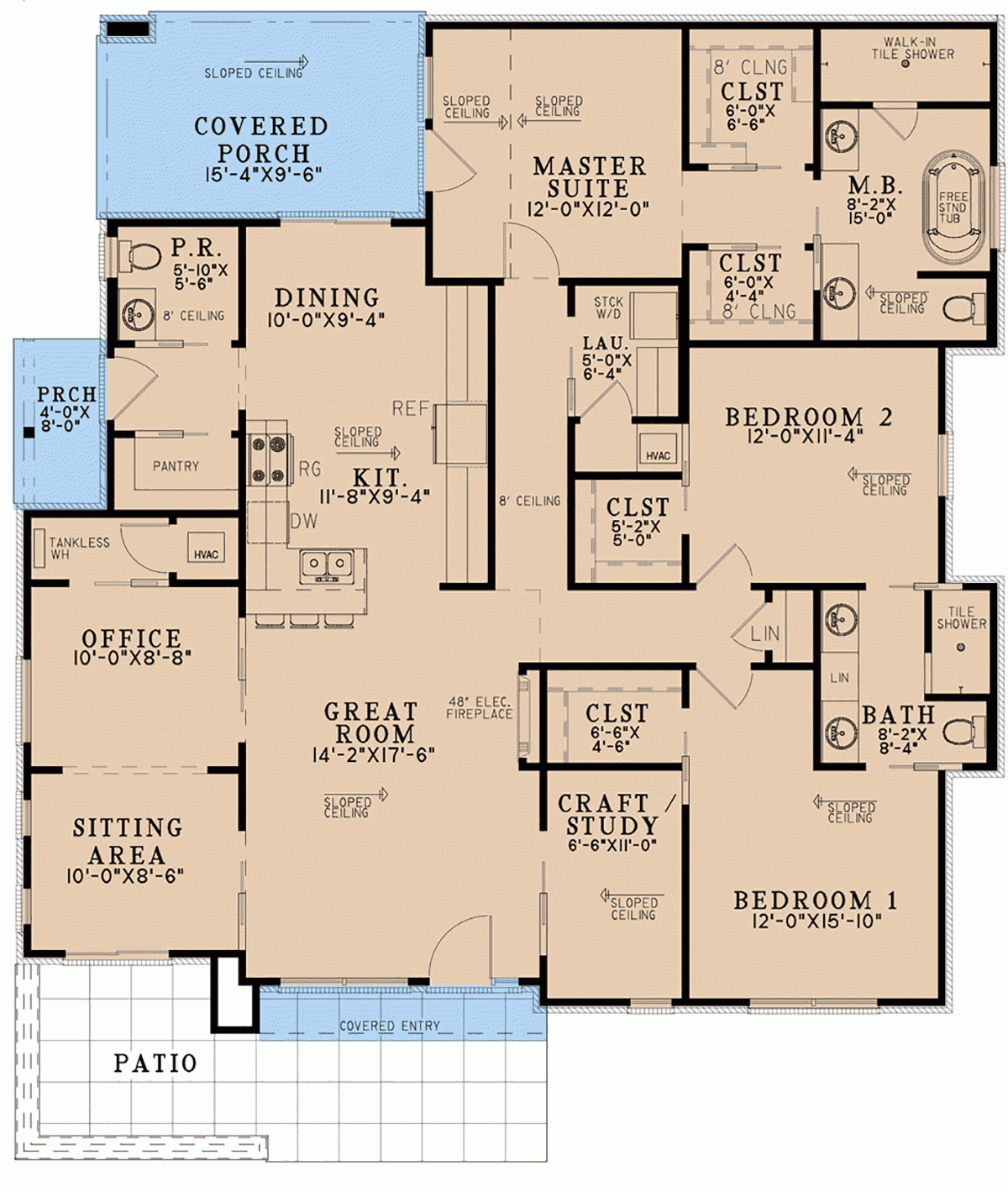 Plan 82718 Modern Style With 3 Bed 3 Bath Plan 82718 Modern Style With 3 Bed 3 Bath