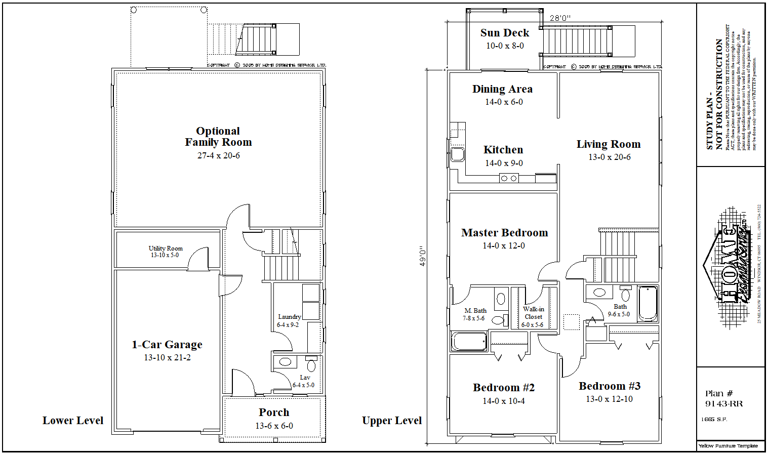 Raised Ranch House Plan 9143 RR Home Designing Service Ltd 
