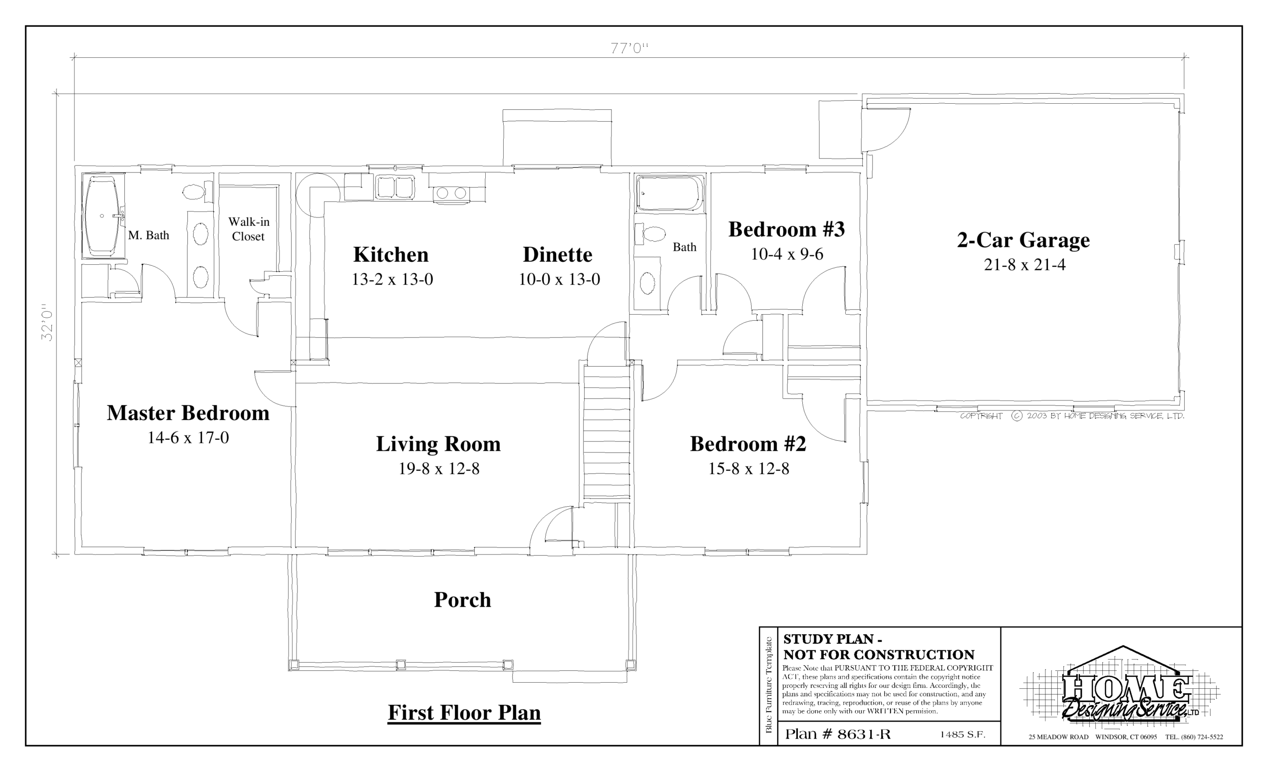 Ranch House Plan 8631 R Home Designing Service Ltd 