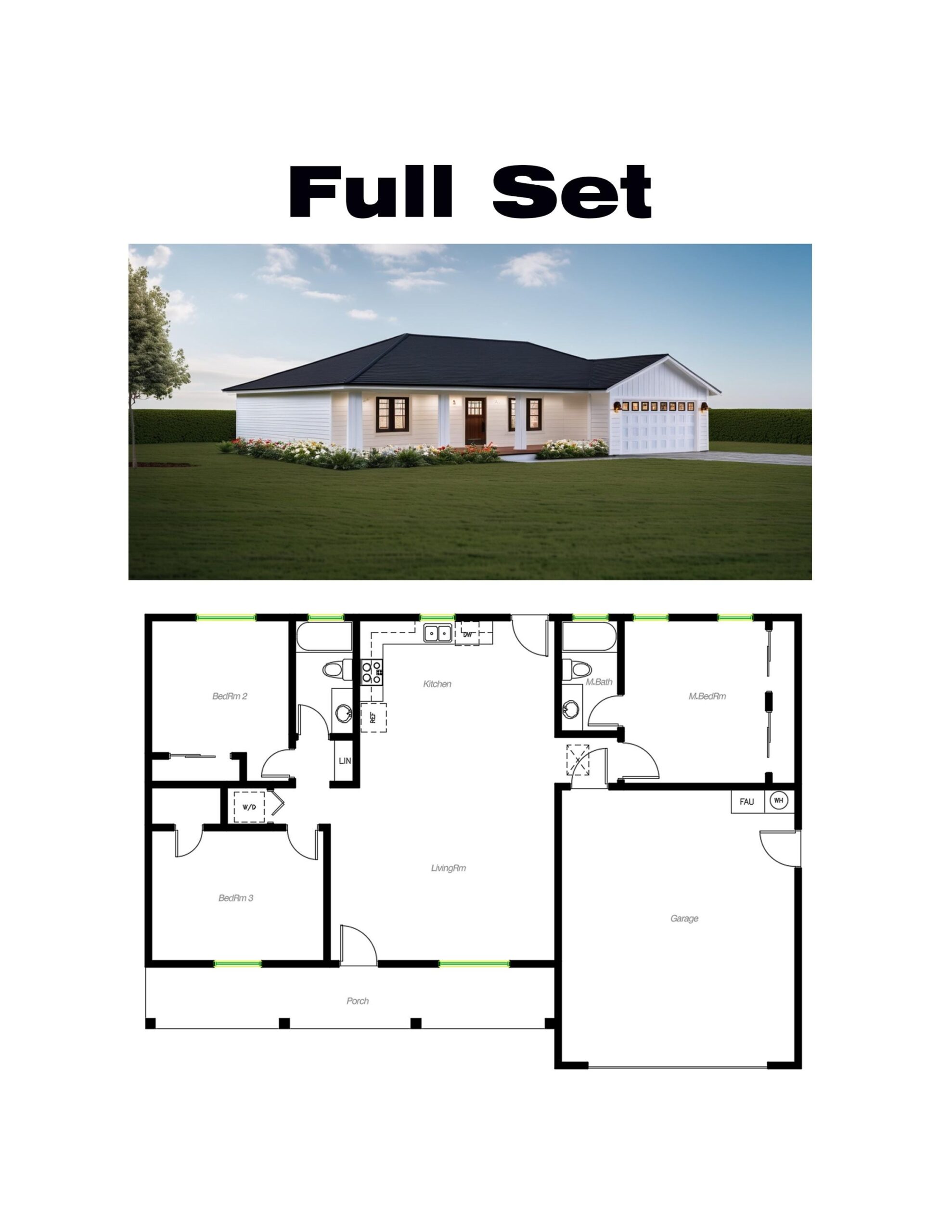 Rectangular 3 Bedroom House Plans Rectangular 3 Bedroom House Plans