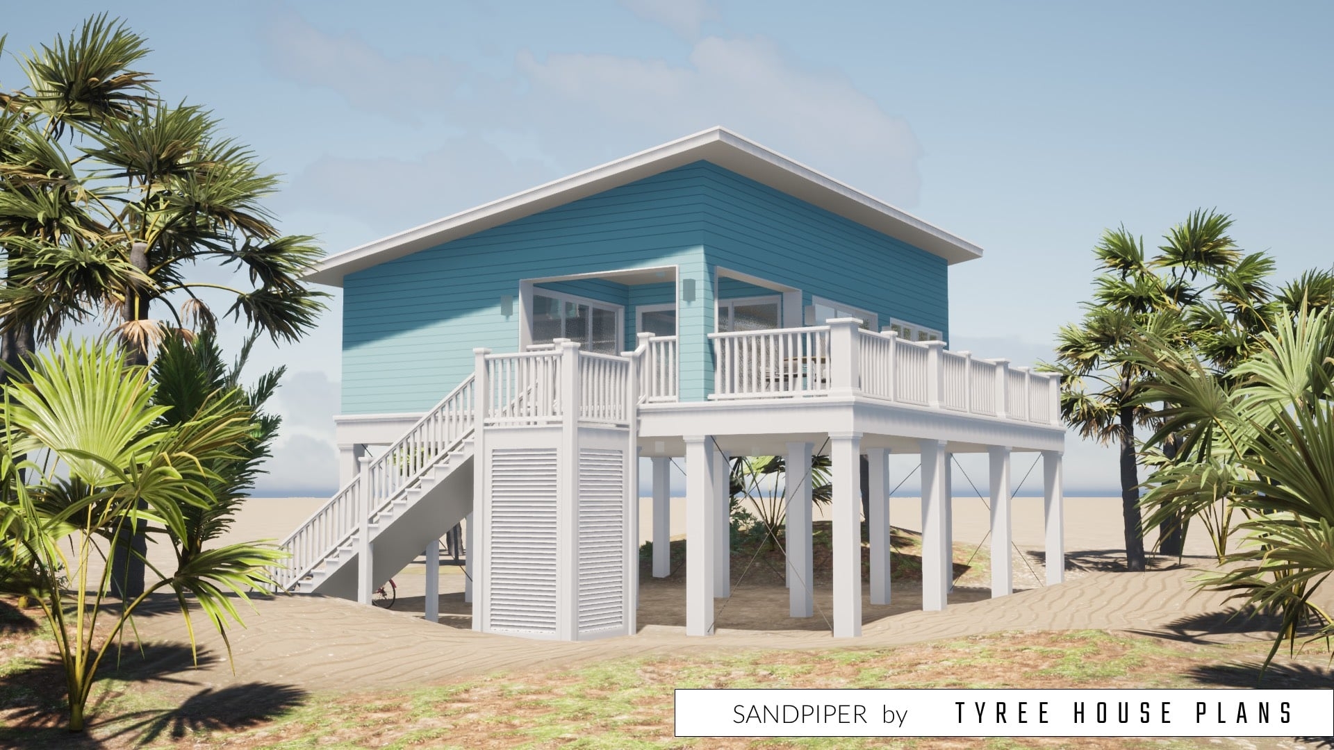 Sandpiper A Two Bed Mid Century Modern Beach House Plan Created Sandpiper A Two Bed Mid Century Modern Beach House Plan Created