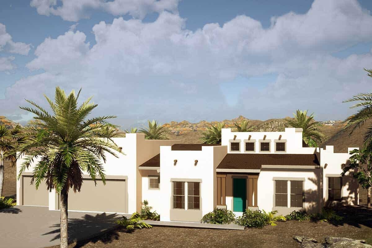 Santa Fe Adobe Style Floor Plan Blurs The Lines Between Inside And Santa Fe Adobe Style Floor Plan Blurs The Lines Between Inside And