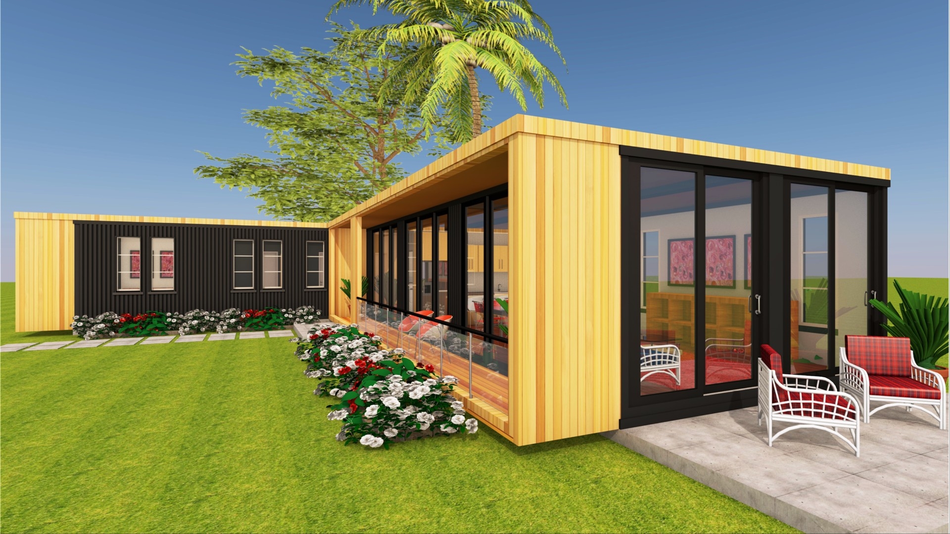 Shipping Container 3 Bedroom Prefab Home Design MODBOX 1280L Shipping Container 3 Bedroom Prefab Home Design MODBOX 1280L