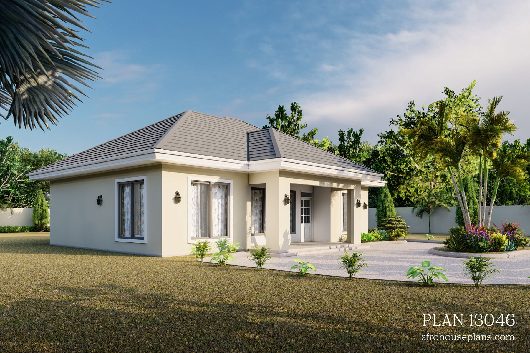 Simple 3 Bedroom House Plans 13046 AfrohousePlans Simple 3 Bedroom House Plans 13046 AfrohousePlans