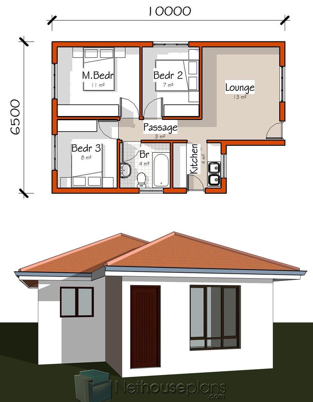 Simple 3 Room House Plan Pictures 4 Room House Nethouseplans Simple 3 Room House Plan Pictures 4 Room House Nethouseplans