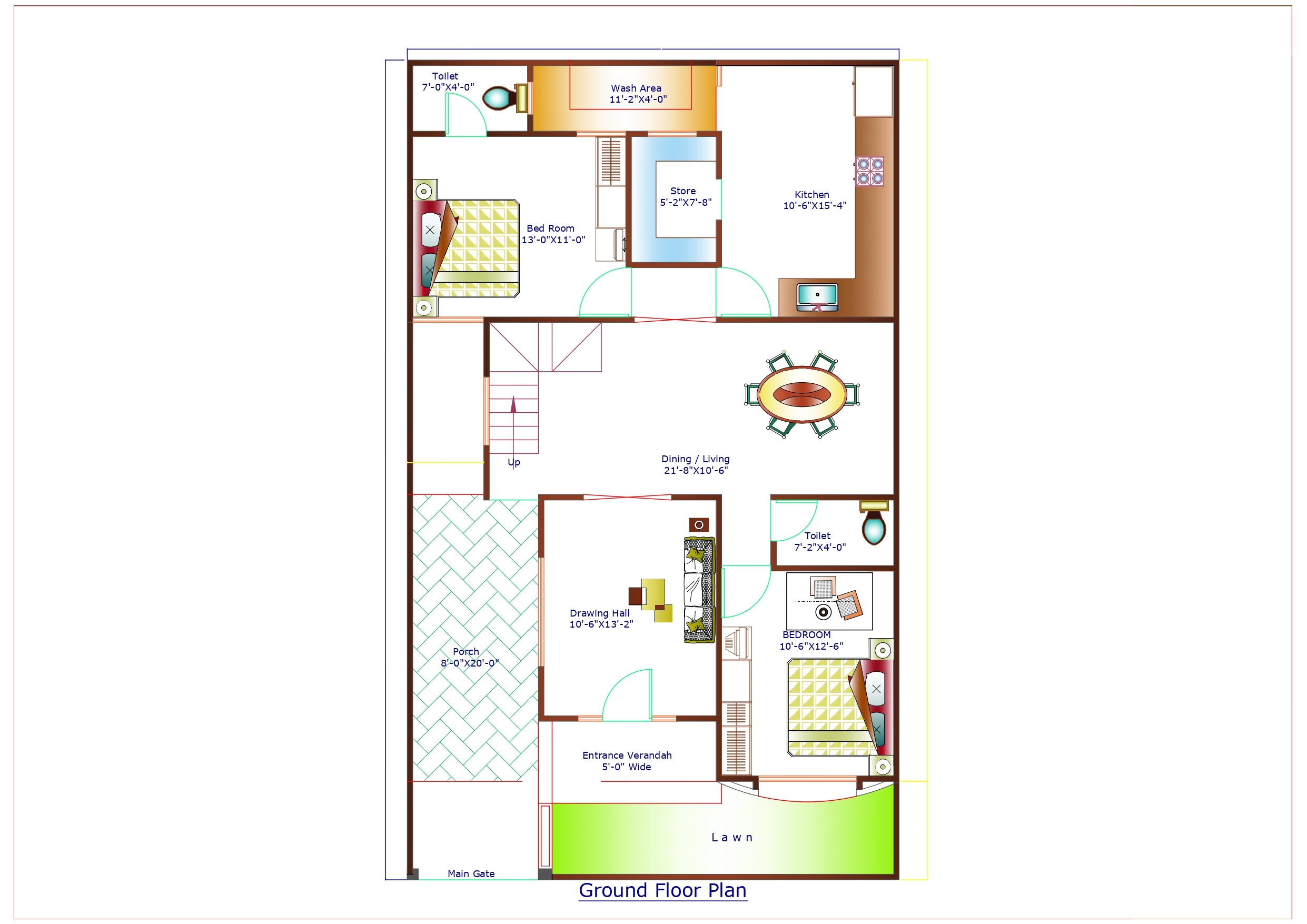 One Bedroom House Plans India One Bedroom House Plans India