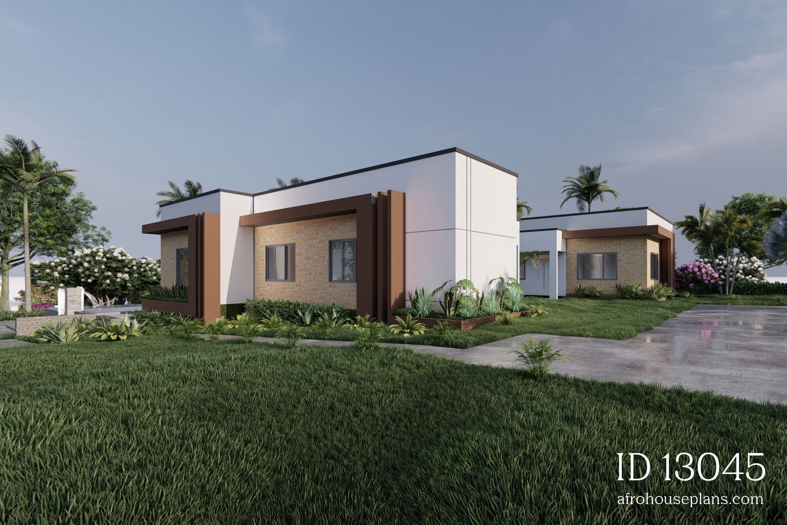 Single Story 6 Bedroom House Floor Plans 13045 AfrohousePlans