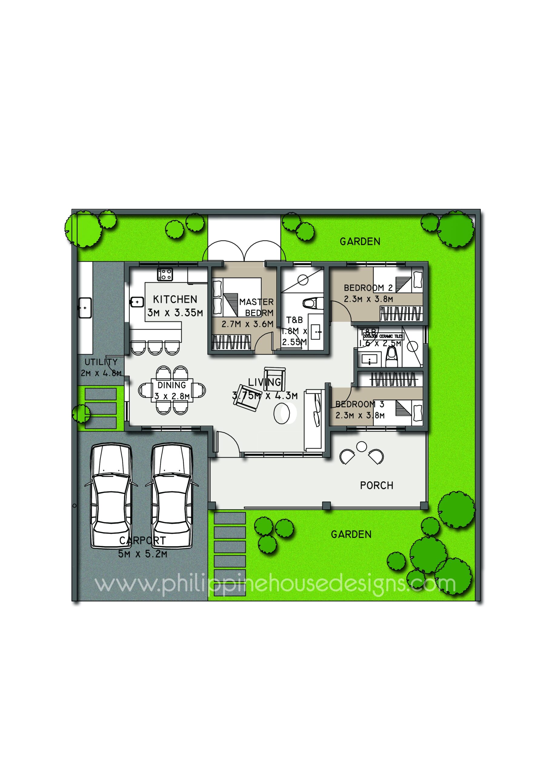 Single Story Contemporary House Philippine House Designs Single Story Contemporary House Philippine House Designs