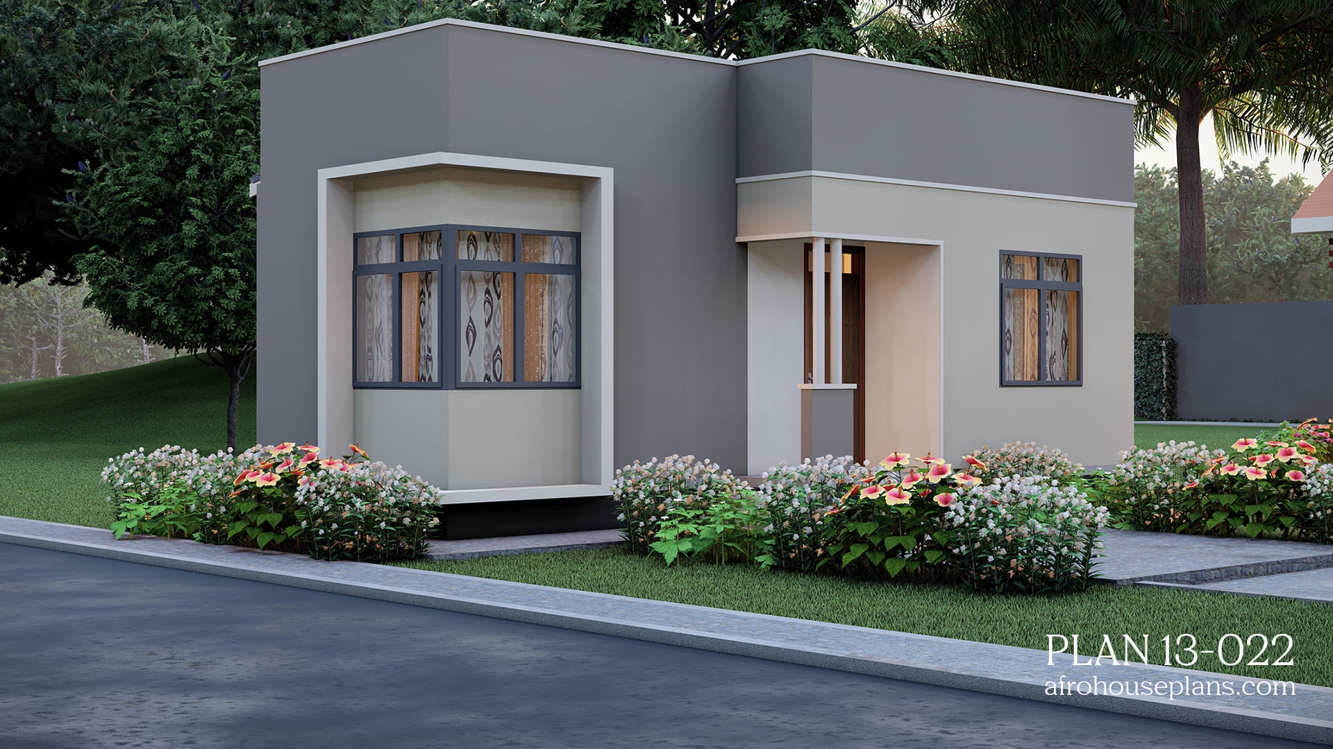 Small 1 Bedroom House Design 13 022 AfroHousePlans