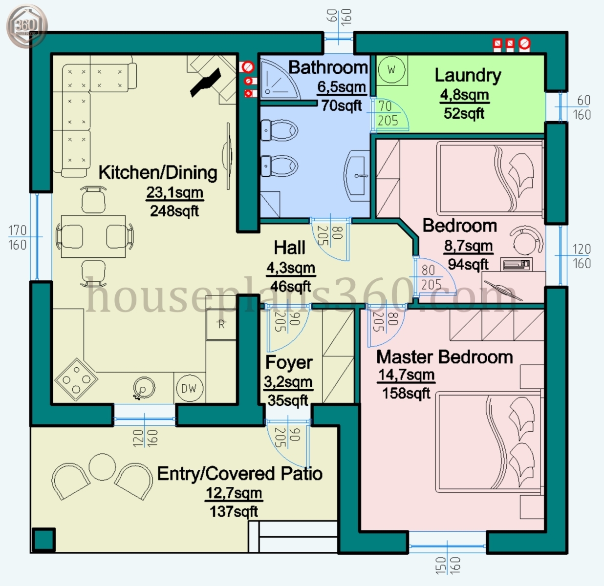 Small Home Plan 2 Bedroom Two Bedrooms Small Home Plan 2 Bedroom Two Bedrooms