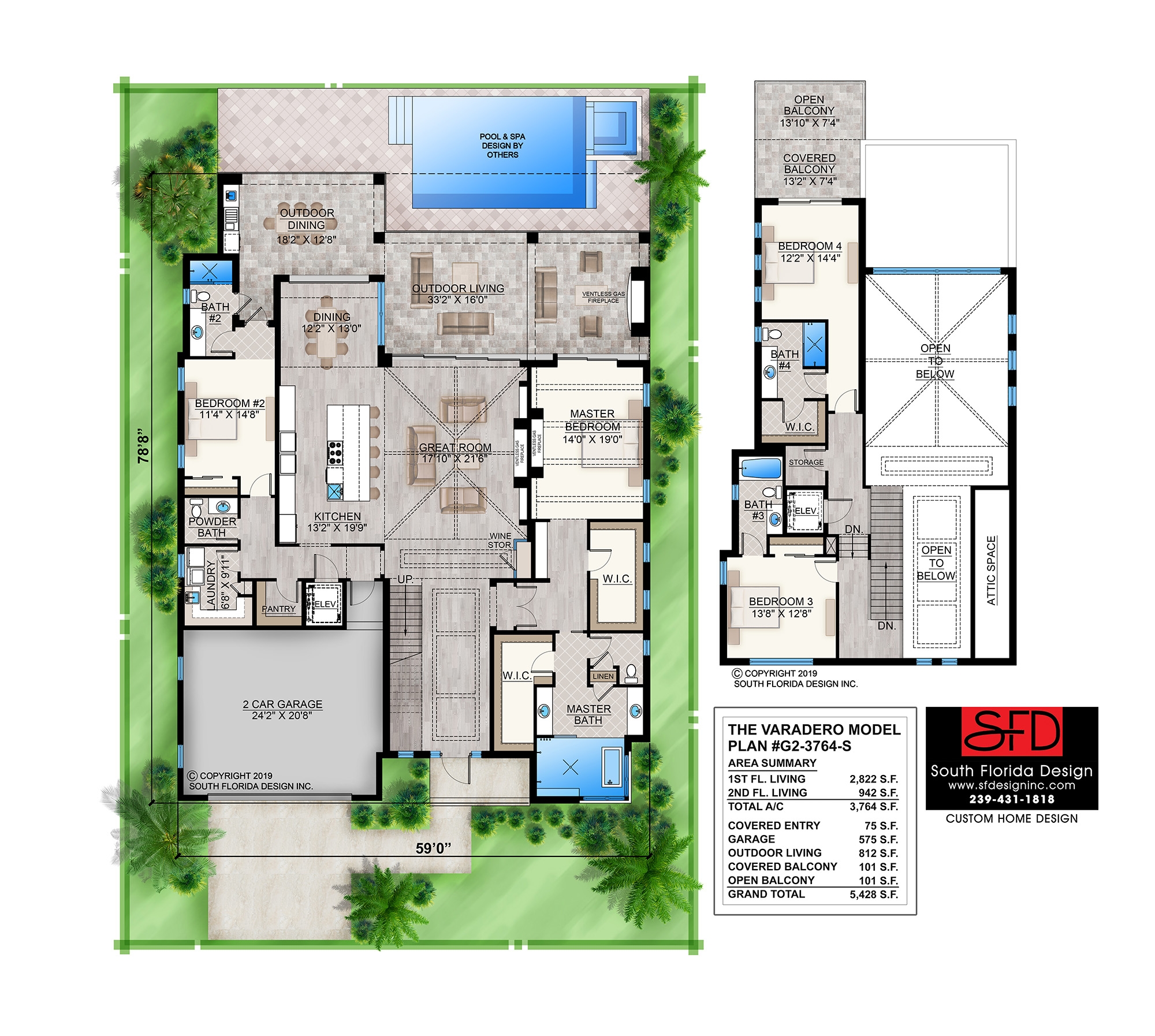 South Florida Design Modern 2 Story House Plan South Florida Design Bonita Springs FL