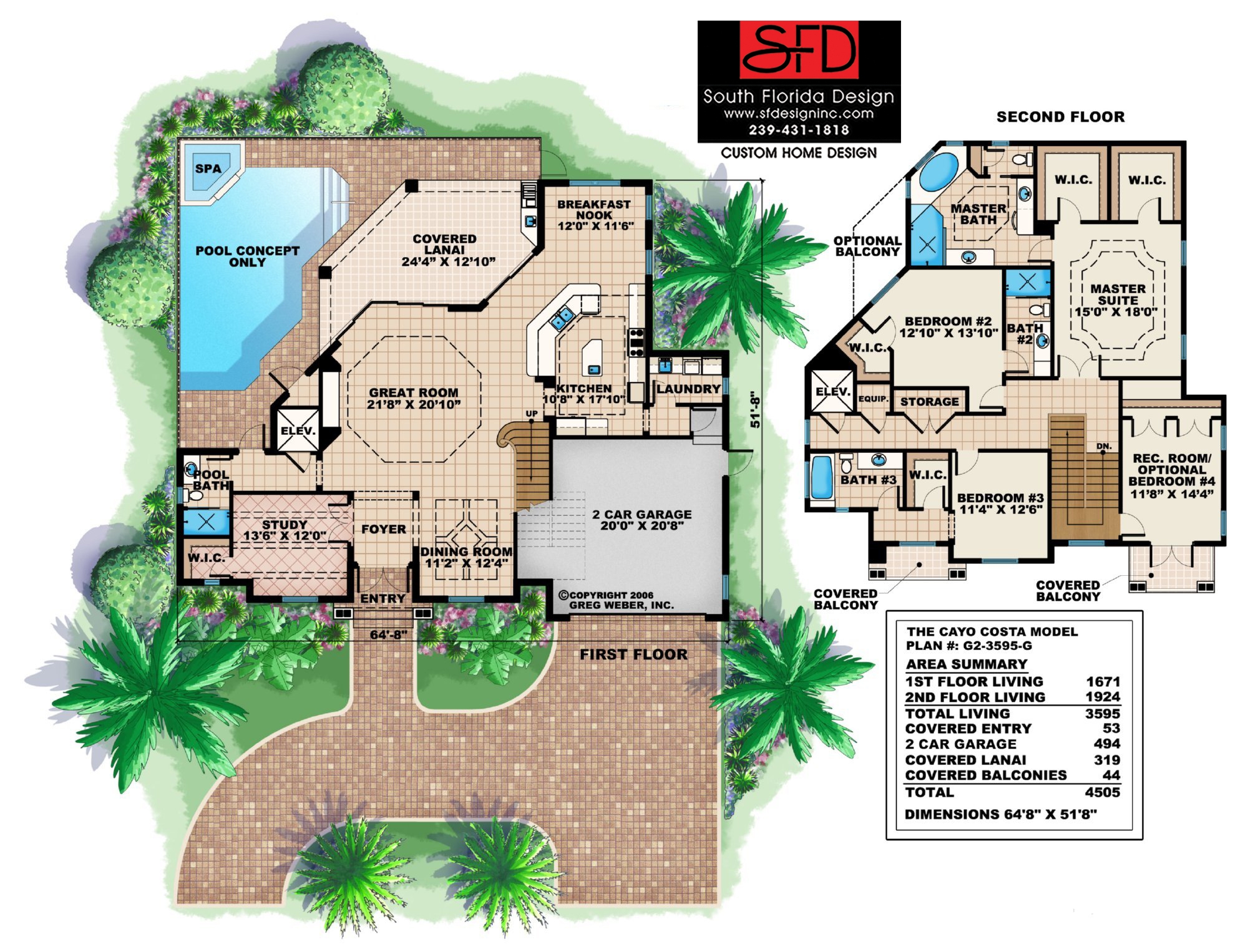 South Florida Design Tropical 4 Bedroom House Plan South Florida Design South Florida Design Tropical 4 Bedroom House Plan South Florida Design