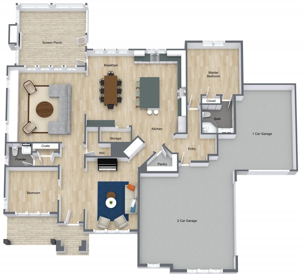 Spacious Floor Plan With Large Family Kitchen Spacious Floor Plan With Large Family Kitchen