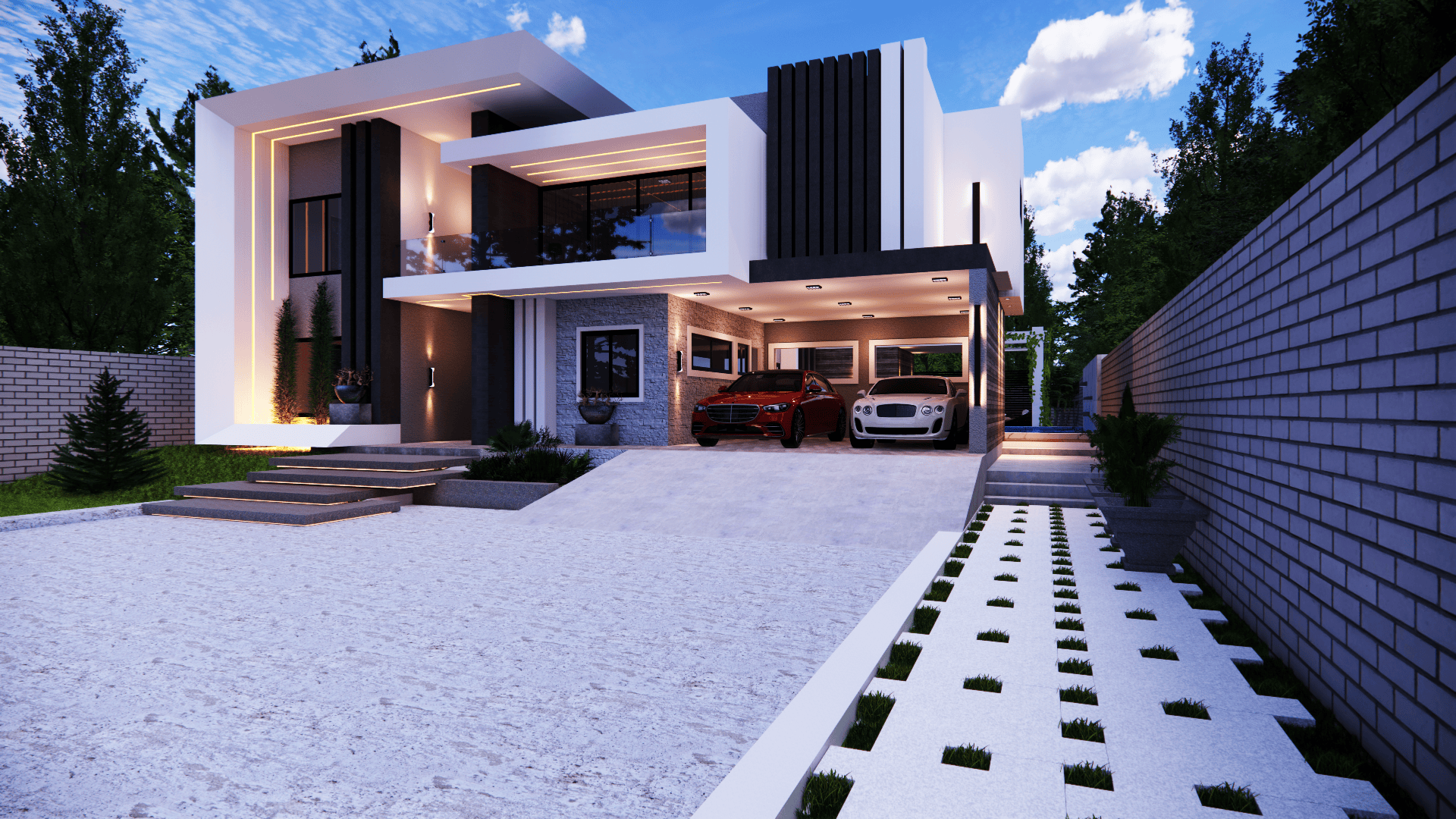 Modern Six Bedroom House Plans