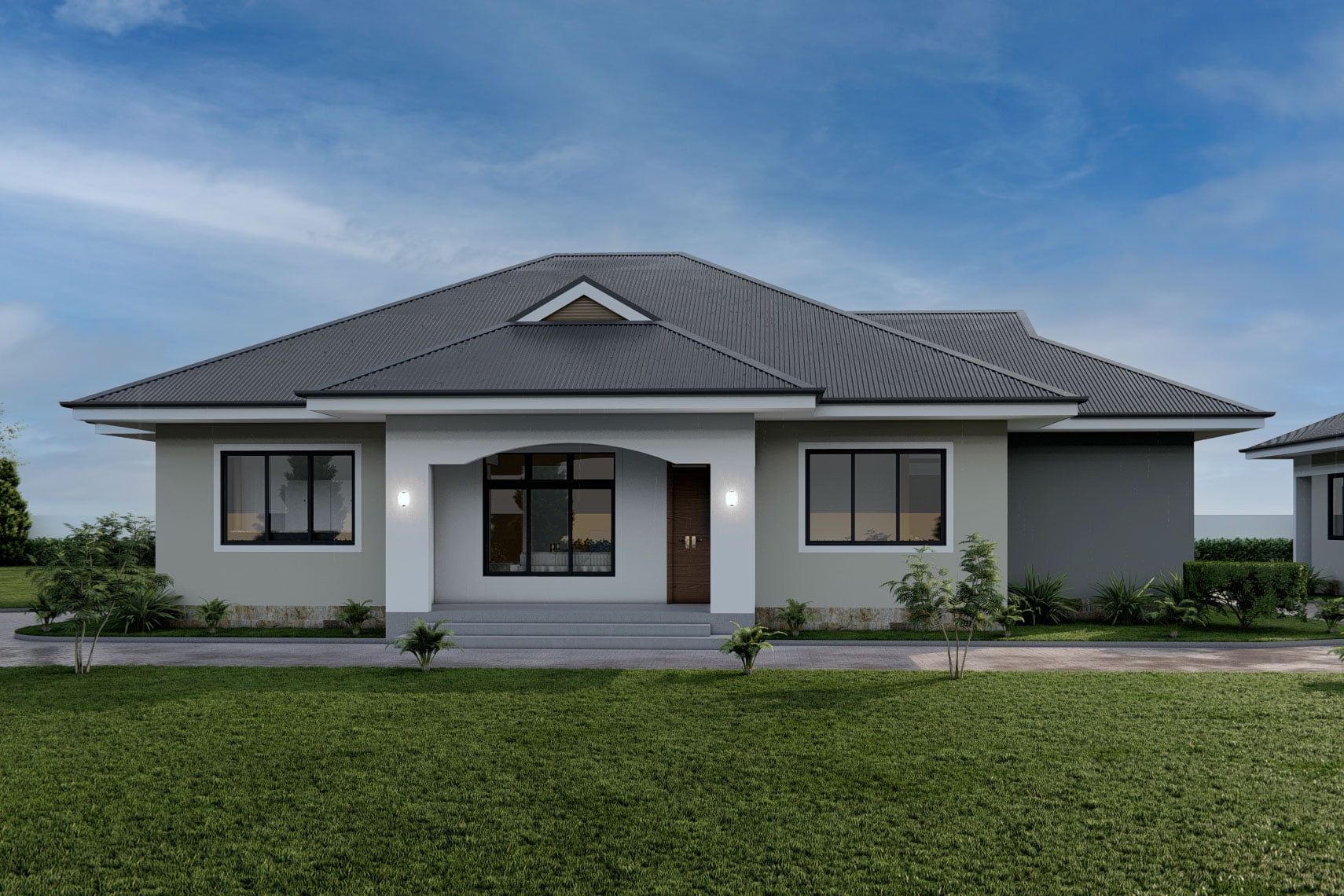 Split Bedroom House Plan 13049 AfroHousePlans