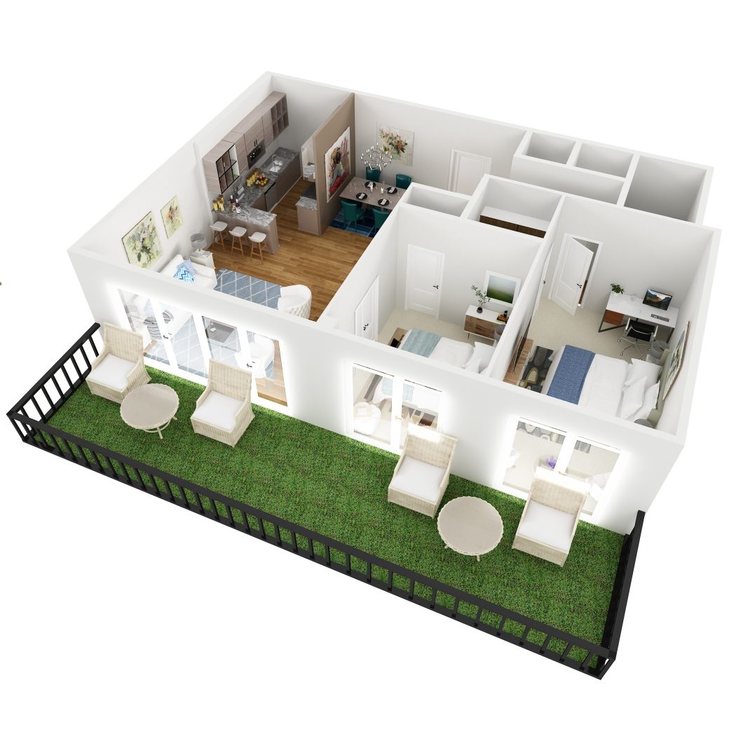 One Bedroom Multi-Family House Plans One Bedroom Multi-Family House Plans