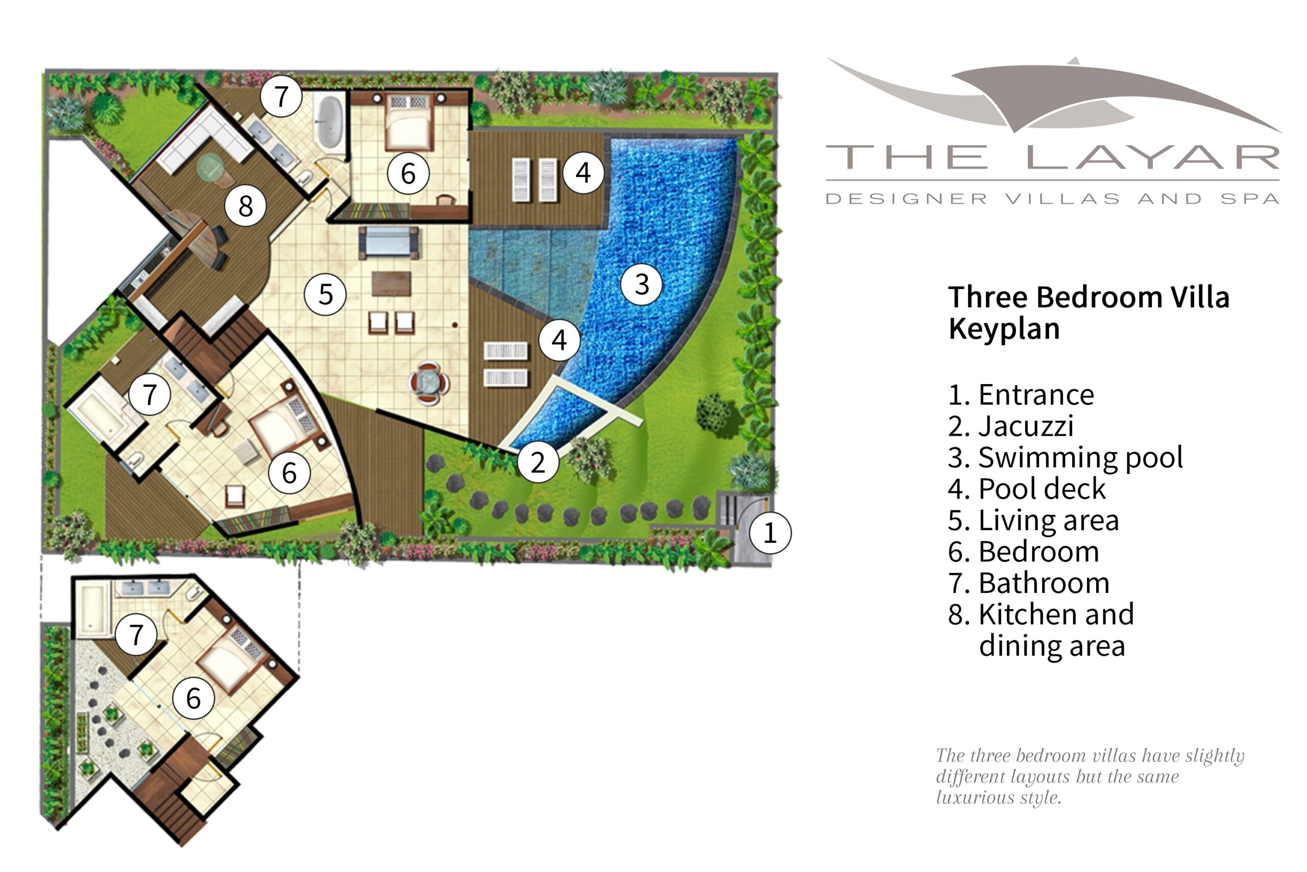 The Layar Three Bedroom Villa Floorplan Elite Havens The Layar Three Bedroom Villa Floorplan Elite Havens