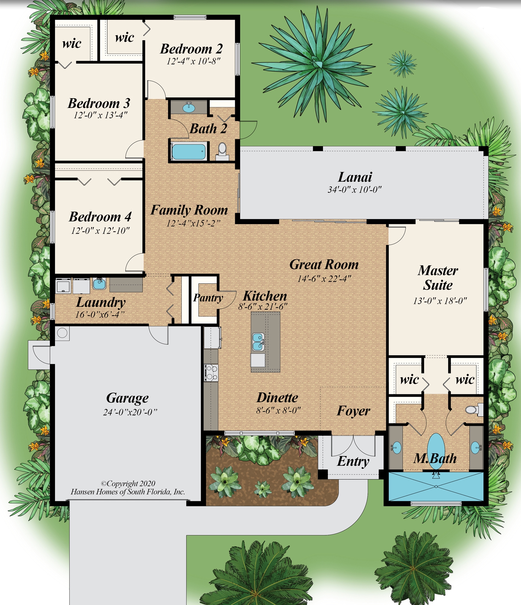 The Oasis 4 Bedroom Home Plan 2 Bath 2 Car Garage 2 336 Sq Ft The Oasis 4 Bedroom Home Plan 2 Bath 2 Car Garage 2 336 Sq Ft
