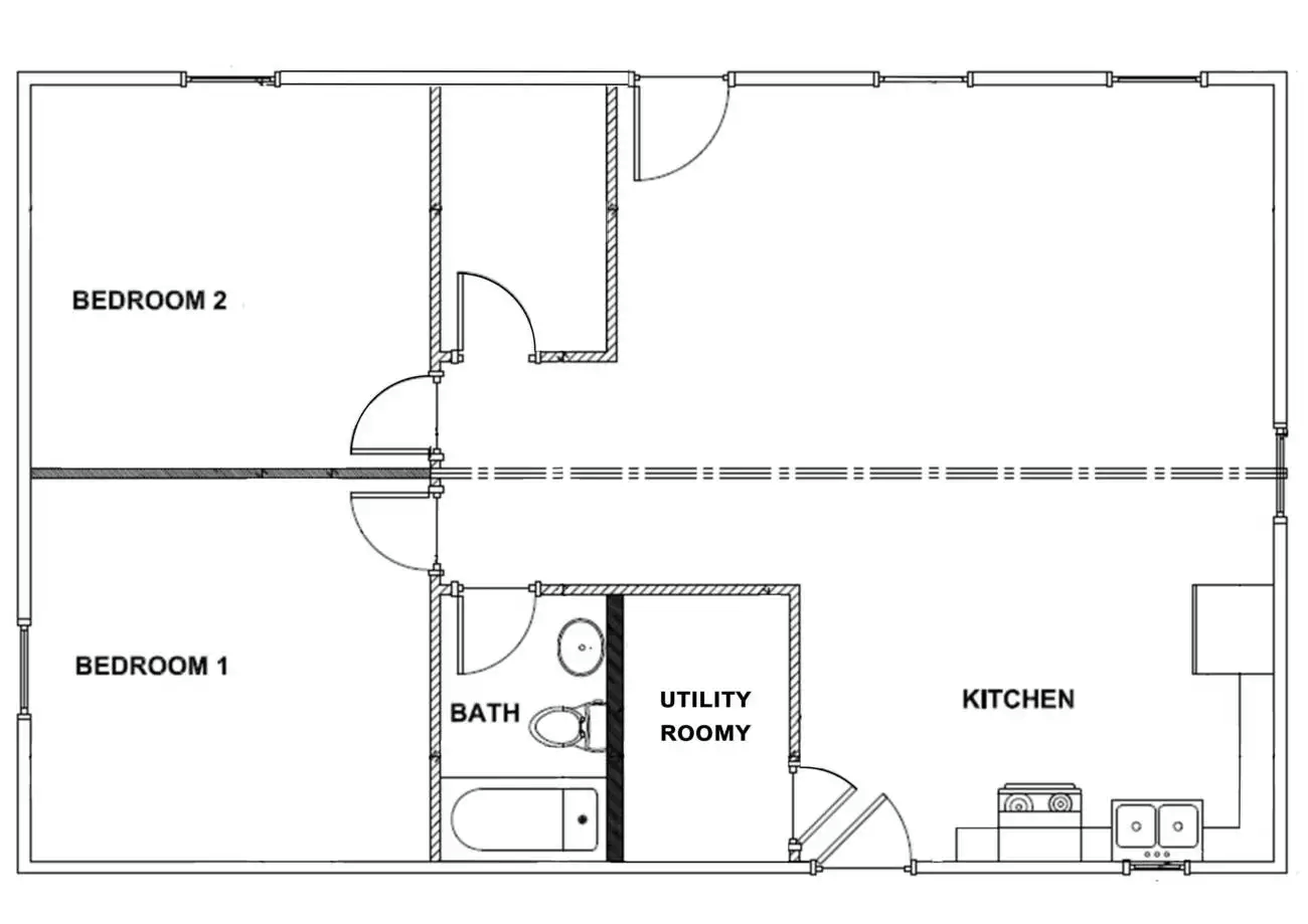 Plans For 2 Bedroom House 32x24 Plans For 2 Bedroom House 32x24